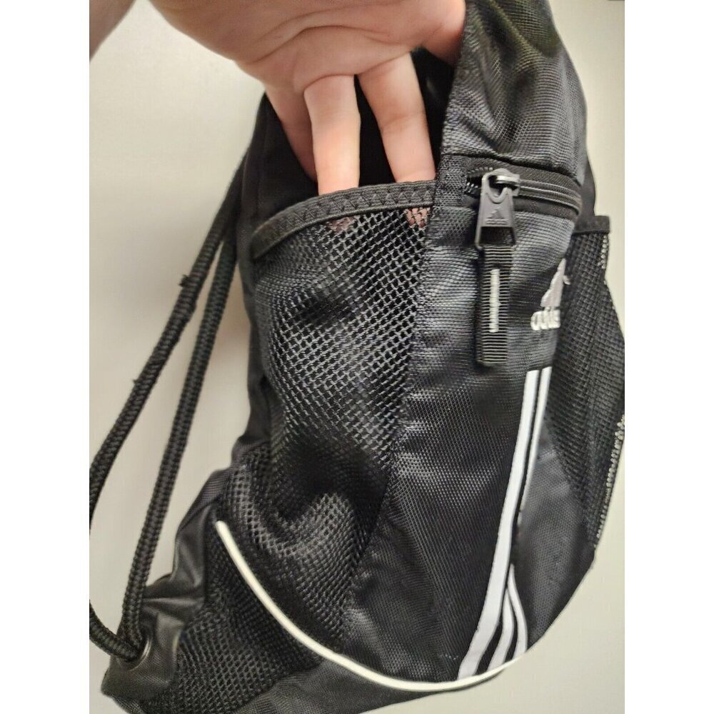 ADIDAS Alliance Sackpack 2012 Black/White Sports School Books Hiking Gym - Picture 6 of 7